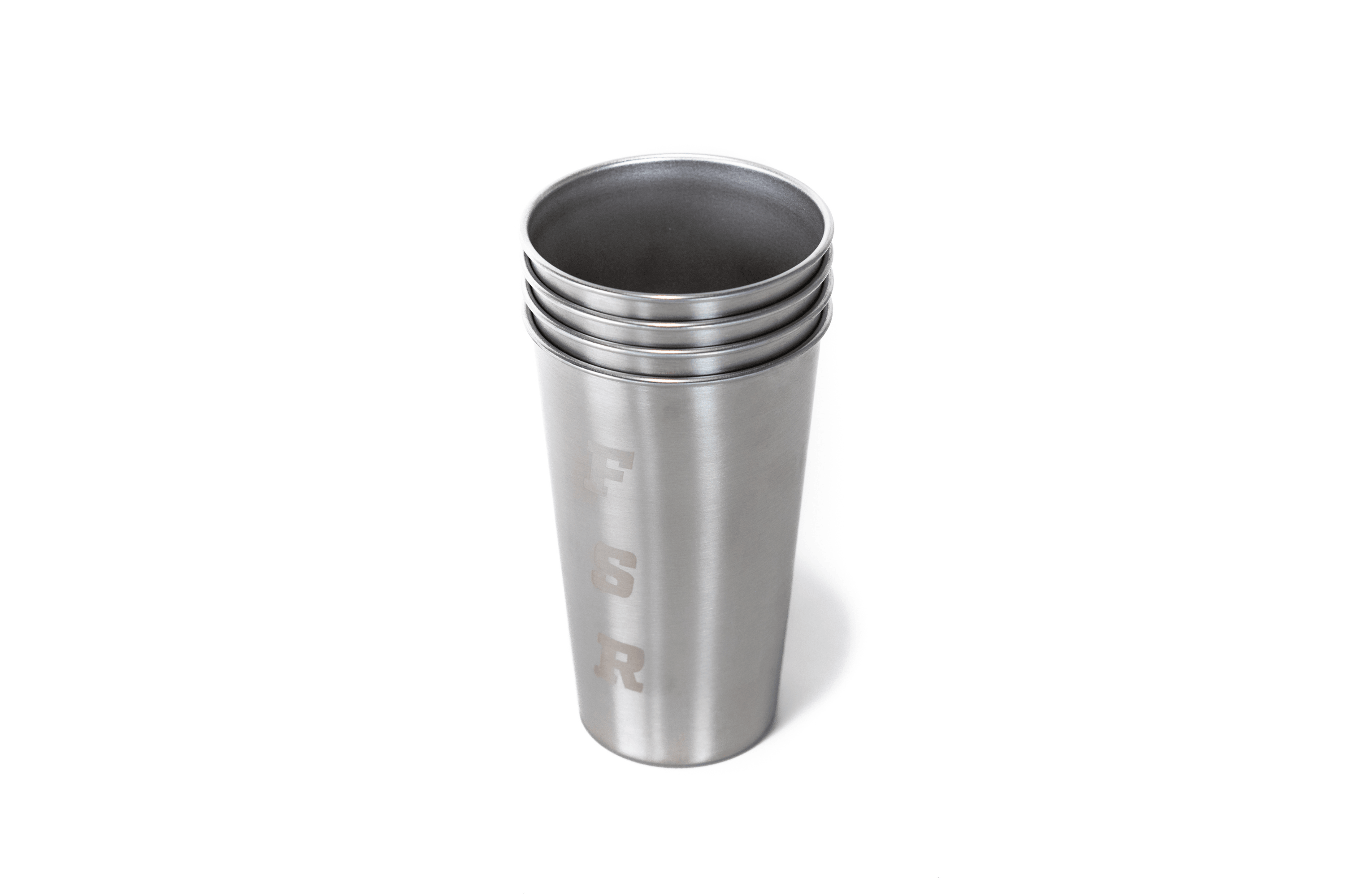 Stainless Steel 16oz Cups (4) - Freespirit Recreation