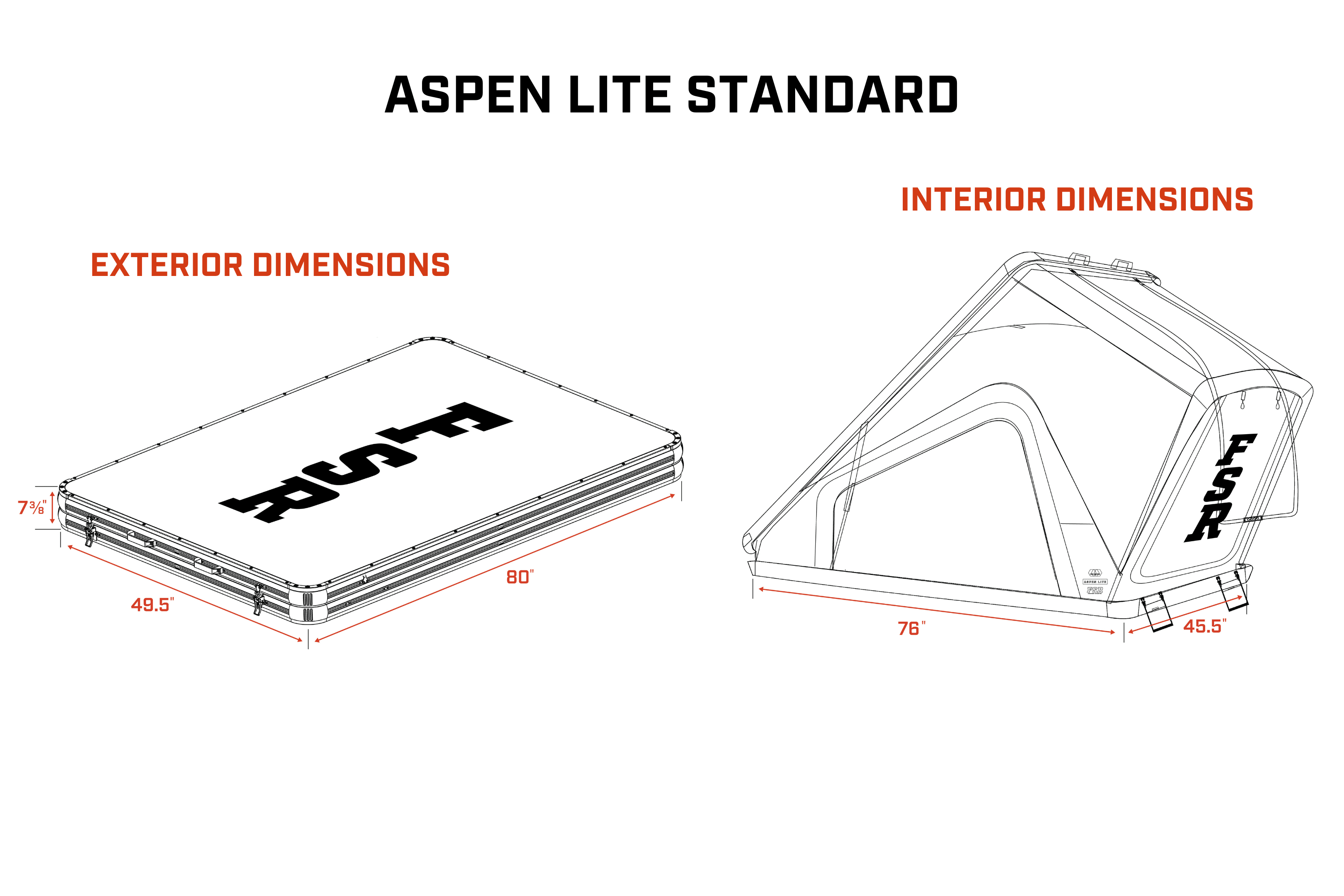 Aspen Lite Standard - Rooftop Tent - Freespirit Recreation