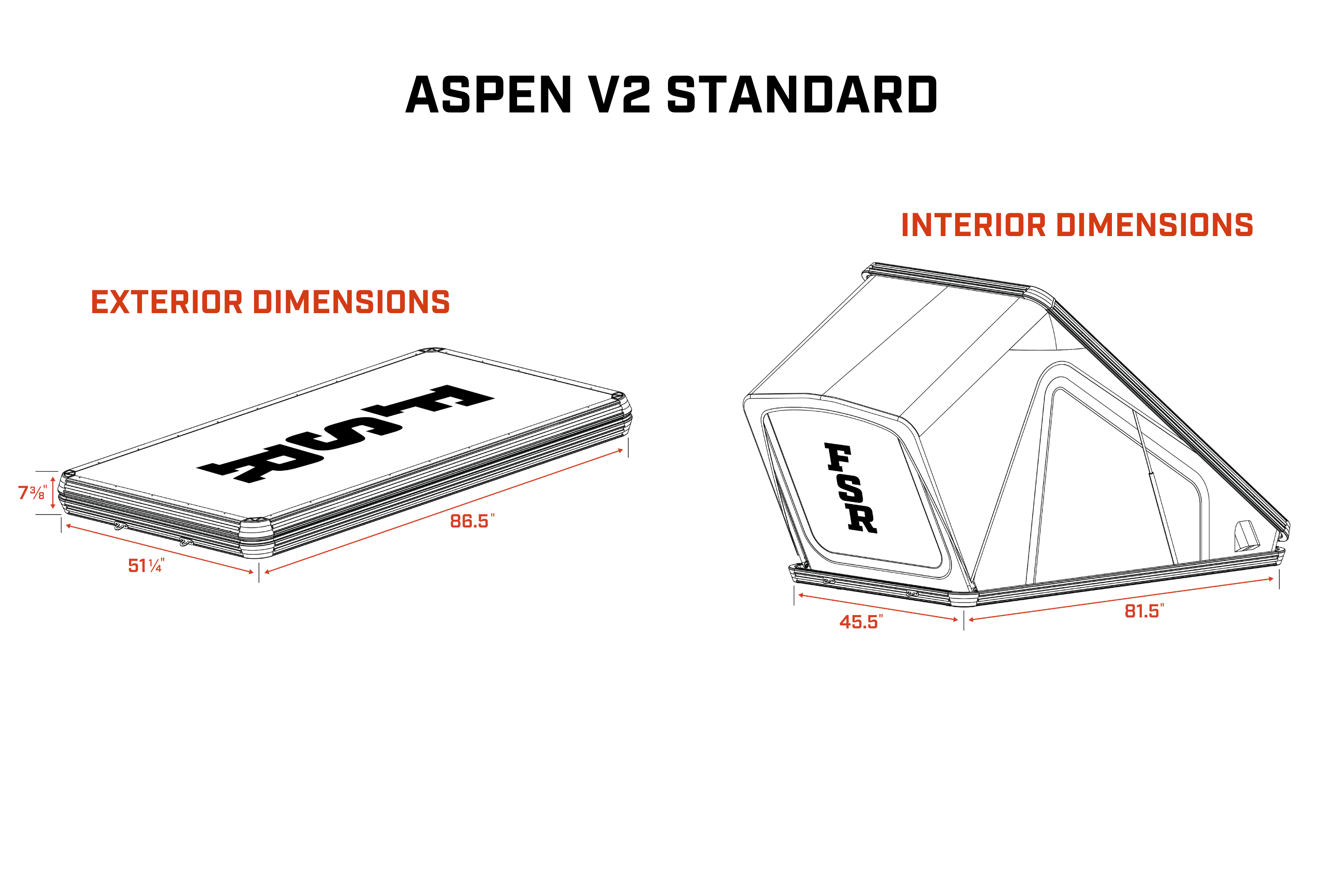 Aspen V2 Standard - Rooftop Tent - Freespirit Recreation