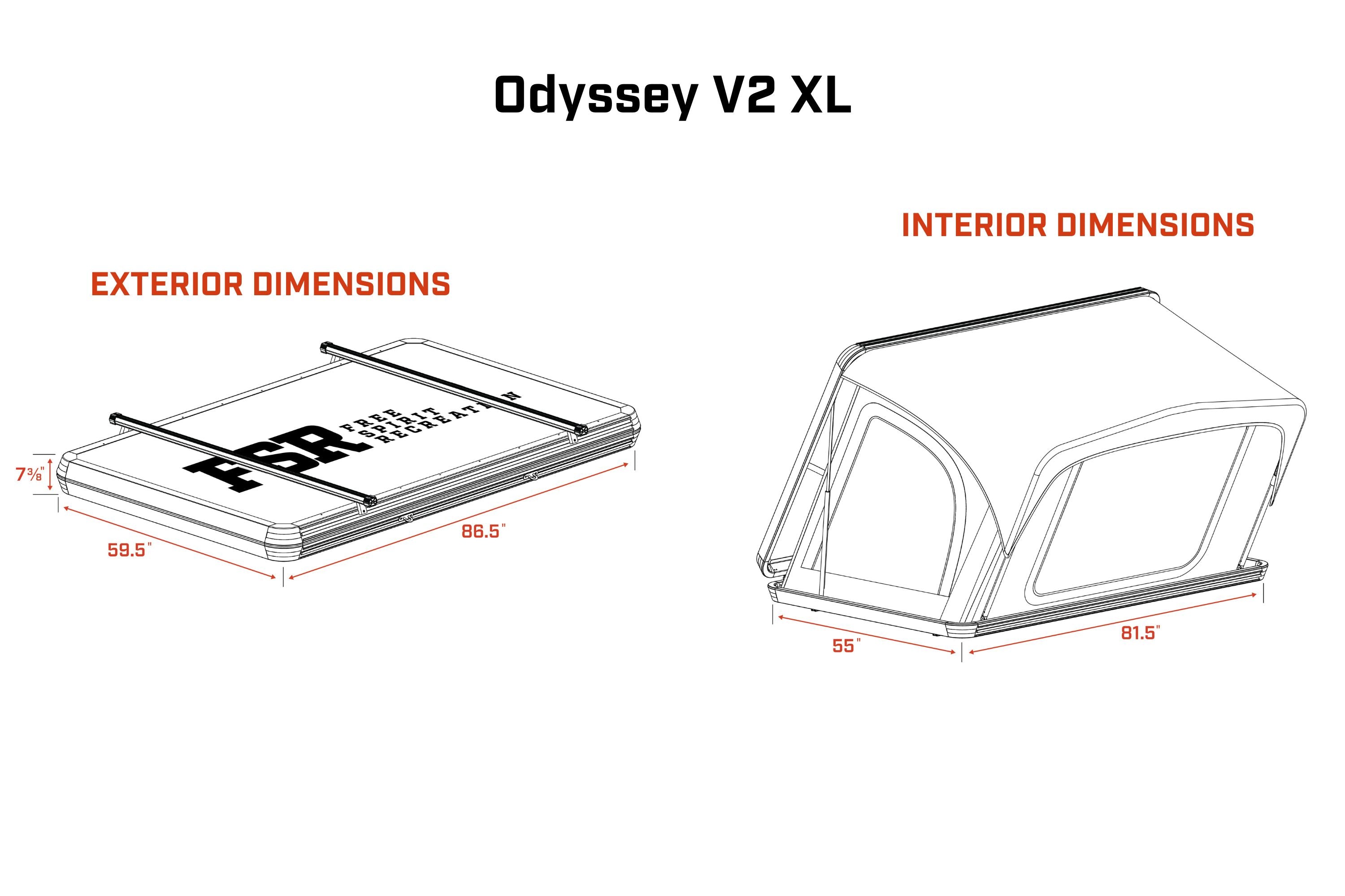 Odyssey V2 XL - Rooftop Tent (Open box)