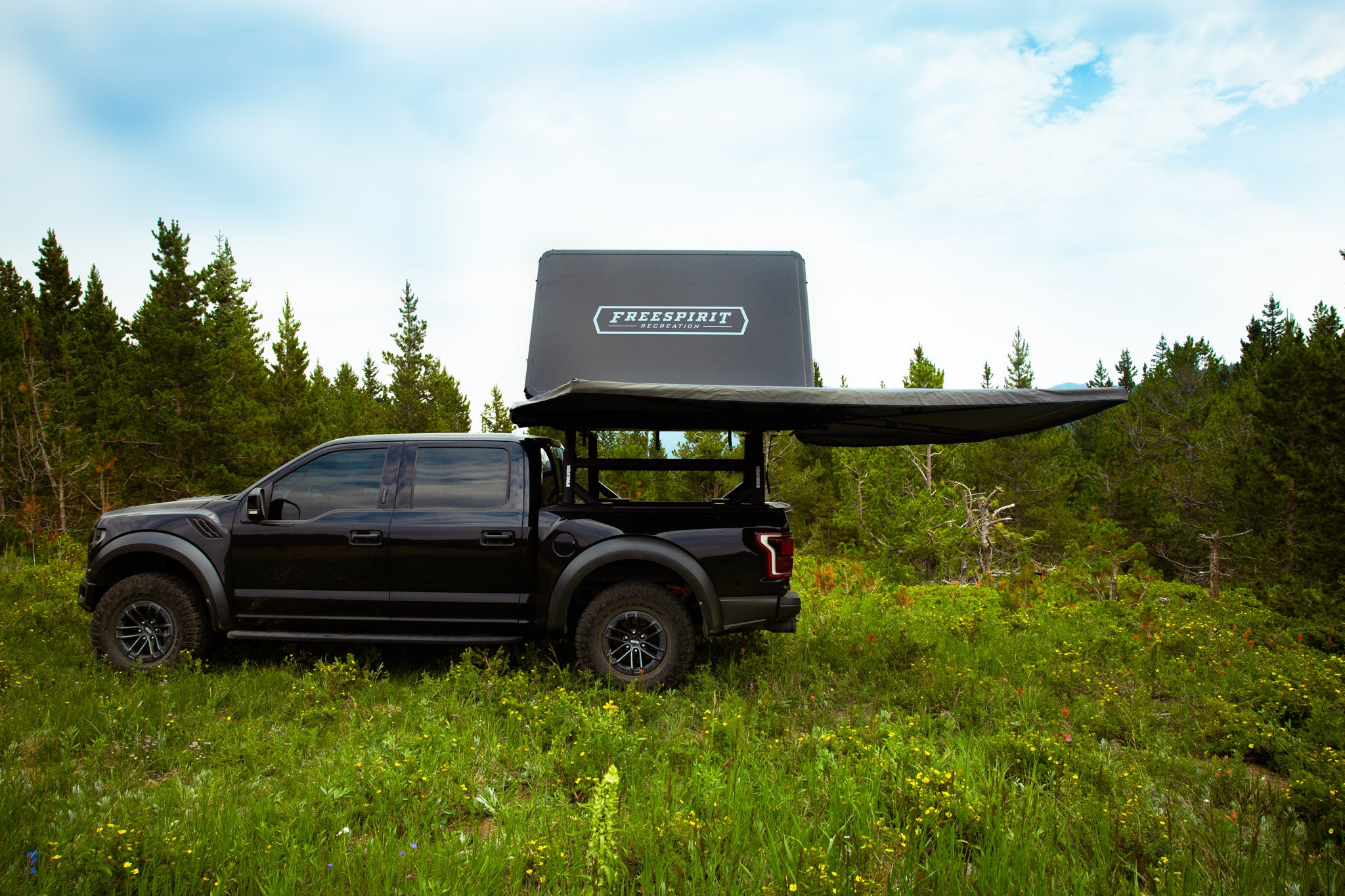 Odyssey Series - Black Top Hard Shell - Rooftop Tent - Freespirit Recreation