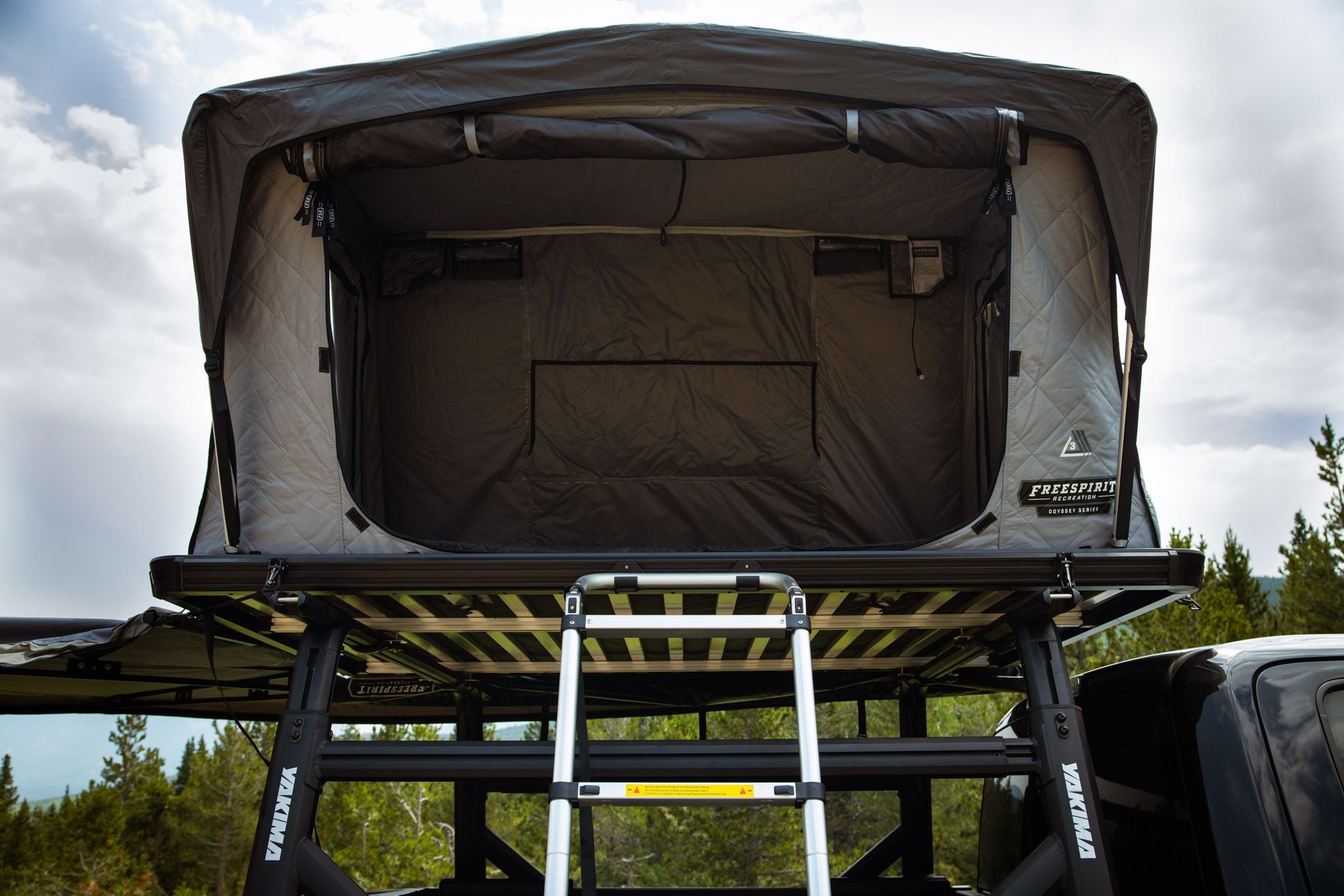 Odyssey Series - Black Top Hard Shell - Rooftop Tent - Freespirit Recreation